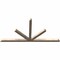 Ekena Millwork Saratoga Smooth Timber Gable Bracket, Douglas Fir, 96"W x 48"H x 3 1/2"D x 3 1/2"F, 12/12 Pitch GBW096X48X0404SAR00SDF - alternate 2